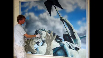 Artwalk San Diego - John Hiemstra, scenic artist