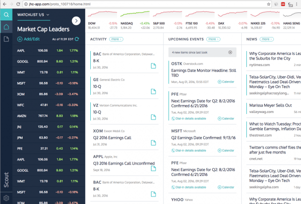 Scout Financial Web App